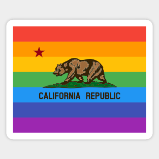 California Republic Pride Flag Sticker